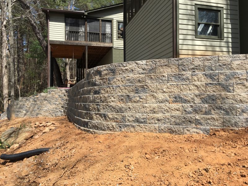 Concrete Retaining Wall Installation detail